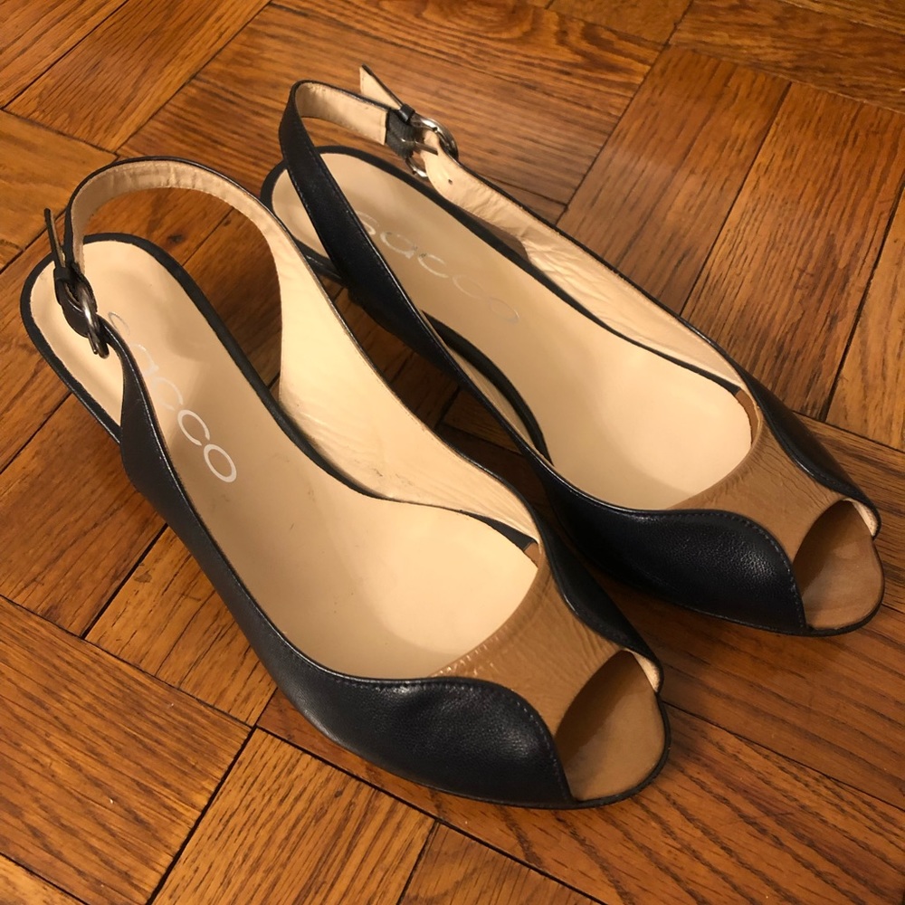 Sacco open toe kitten sling backs - size 6.5